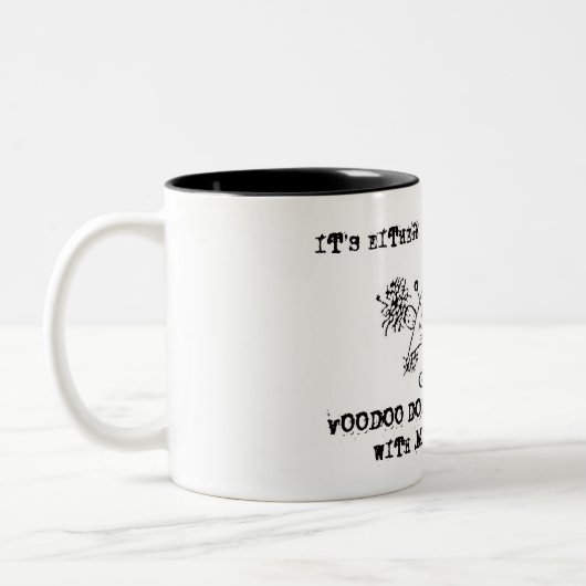 Fibromyalgie Bewustmaking Voodoo Doll Mok (Links)