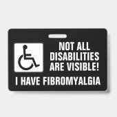 Fibromyalgie bewustzijn badge (Voorzijde)