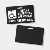 Fibromyalgie bewustzijn badge (Voor- en achterkant)