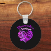 Fibromyalgie Bewustzijn Chronische pijn Vrouwen Aa Sleutelhanger (Voorkant)