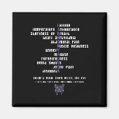 Fibromyalgie Bewustzijn Chronische ziekte Gift Magneet (Voorkant)