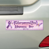Fibromyalgie Bewustzijn Dag T-shirts Bumpersticker (Op auto)
