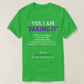 Fibromyalgie Bewustzijn Ik doe alsof in deze famil T-shirt (Design voorkant)