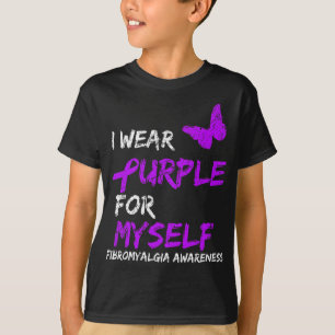Fibromyalgie Bewustzijn Ik Draag Paarse voor mezel T-shirt