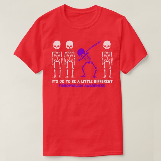 Fibromyalgie Bewustzijn is een beetje anders te zi T-shirt (Design voorkant)