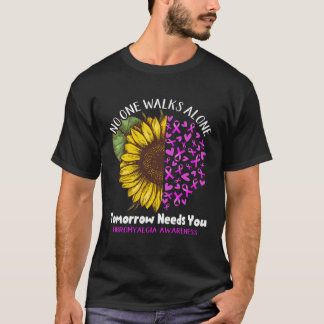 Fibromyalgie Bewustzijn NIEMAND LOOPT ALLEEN MORGE T-shirt