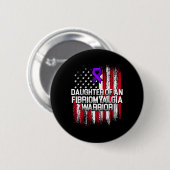 Fibromyalgie Bewustzijn Overlevende dochter Warrio Ronde Button 5,7 Cm (Voorkant /achterkant)