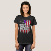 Fibromyalgie Bewustzijn Overlevende dochter Warrio T-shirt (Voorkant volledig)