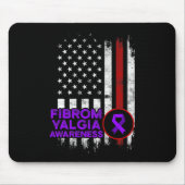 Fibromyalgie Bewustzijn Overlevende Trotse Strijde Muismat (Voorkant)