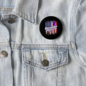 Fibromyalgie Bewustzijn Overlevende Trotse Strijde Ronde Button 5,7 Cm (In situ)