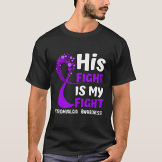 Fibromyalgie Bewustzijn Paarse lint Familie Fighte T-shirt