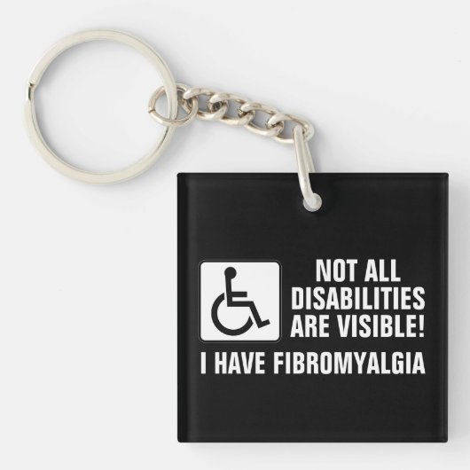 Fibromyalgie bewustzijn sleutelhanger (voorkant)