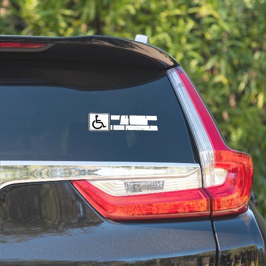 Fibromyalgie bewustzijn sticker (Auto Zijkant)