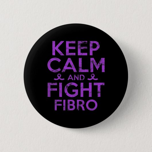 Fibromyalgie Bewustzijn Strijd Fibro Strijder Warr Ronde Button 5,7 Cm (Voorkant)