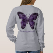 Fibromyalgie Bewustzijn Vlinder (1700 - FMA) Trui (Achterkant)