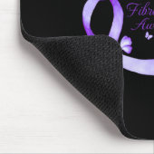 Fibromyalgie Bewustzijn Vlinder 1 Muismat (Hoek)