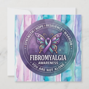 Fibromyalgie bewustzijn vlinderrintje kaart