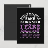 Fibromyalgie Bewustzijn Warrior Fake Being Well Briefkaart (Voorkant / Achterkant)