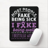 Fibromyalgie Bewustzijn Warrior Fake Being Well Muismat (Met muis)