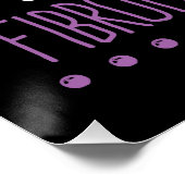 Fibromyalgie Bewustzijn Warrior Fake Being Well Perfect Poster (Hoek)