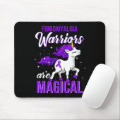 Fibromyalgie Bewustzijn Warrior Fun Eenhoorn Muismat (Met muis)