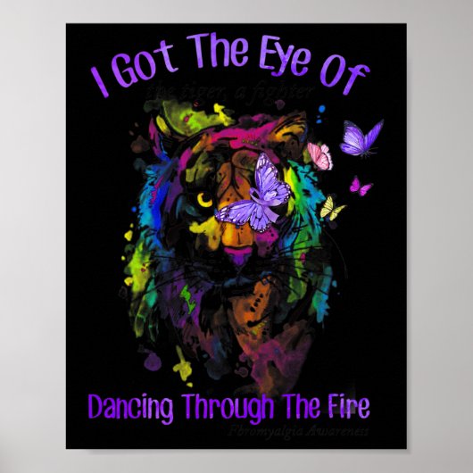 Fibromyalgie bewustzijn Warrior Ik kreeg het oog v Poster (Voorkant)