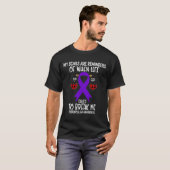 Fibromyalgie Bewustzijn Warrior littekens Herinner T-shirt (Voorkant volledig)