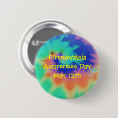 Fibromyalgie, Bewustzijnsdag, 12 mei-Button Ronde Button 5,7 Cm (Voorkant /achterkant)
