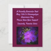 Fibromyalgie Bewustzijnsdag Uitnodigen Kaart (Voorkant)