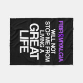 Fibromyalgie Bewustzijnsheid Overleving Stop Aanko Fleece Deken (Voorkant (Horizontaal))