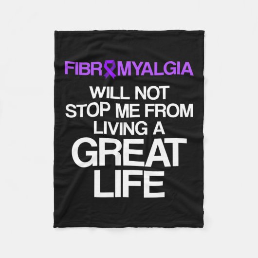 Fibromyalgie Bewustzijnsheid Overleving Stop Aanko Fleece Deken (Voorkant)