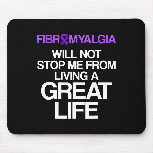 Fibromyalgie Bewustzijnsheid Overleving Stop Aanko Muismat (Voorkant)