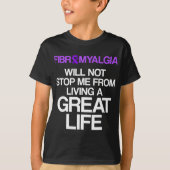 Fibromyalgie Bewustzijnsheid Overleving Stop Aanko T-shirt (Voorkant)