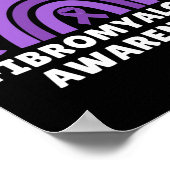 Fibromyalgie Bewustzijnsvermogen Mannen Vrouwen Re Poster (Hoek)