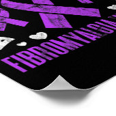 Fibromyalgie Brave Sterke Veerkrachtige Fibro Awar Poster (Hoek)