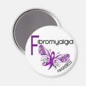 Fibromyalgie BUTTERFLES 3 Magneet (Voorkant / Achterkant)