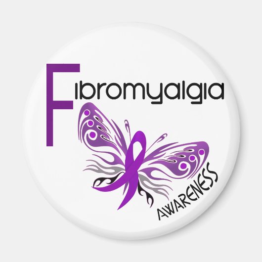 Fibromyalgie BUTTERFLES 3 Magneet (Voorkant)