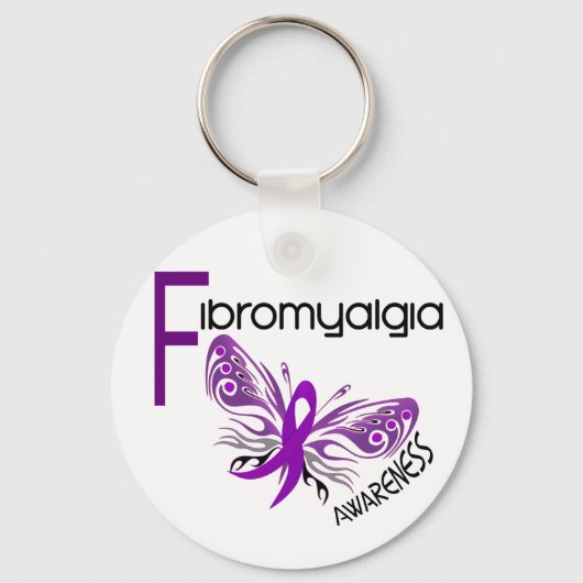 Fibromyalgie BUTTERFLES 3 Sleutelhanger (Voorkant)
