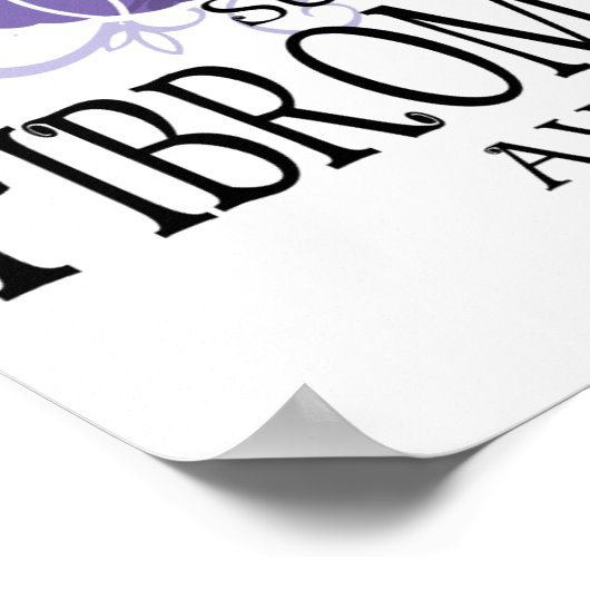 Fibromyalgie Butterfly Poster (Hoek)