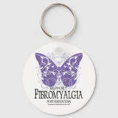 Fibromyalgie Butterfly Sleutelhanger (Voorkant)