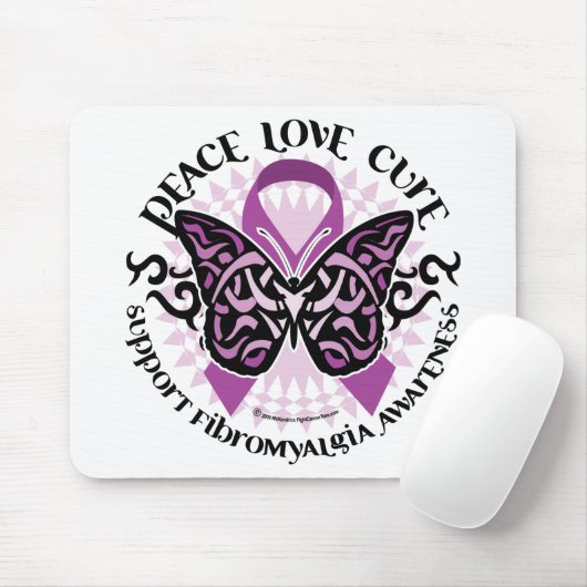 Fibromyalgie Butterfly Tribal Muismat (Met muis)