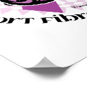 Fibromyalgie Butterfly Tribal Poster (Hoek)