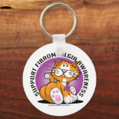Fibromyalgie Cat Sleutelhanger (Voorkant)