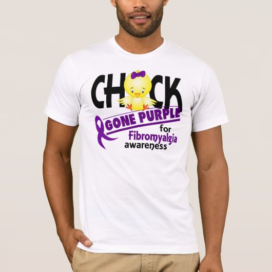 Fibromyalgie Chick Gone Paars 2 T-shirt (Voorkant)