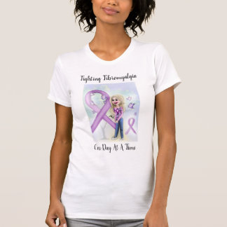 "Fibromyalgie één dag per dag bestrijden" T-shirt