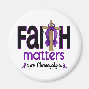 Fibromyalgie Faith Matters Cross 1 Magneet