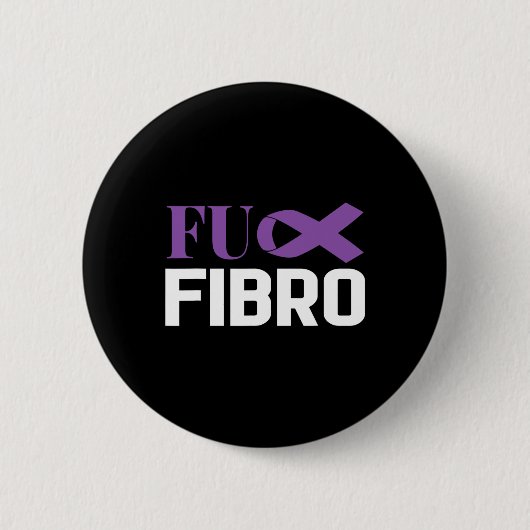 Fibromyalgie Fibro bewustzijn Fighter 1 Ronde Button 5,7 Cm (Voorkant)