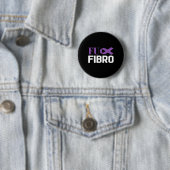 Fibromyalgie Fibro bewustzijn Fighter 1 Ronde Button 5,7 Cm (In situ)