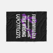 Fibromyalgie Fibro Warrior 1 Fleece Deken (Voorkant (Horizontaal))