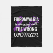 Fibromyalgie Fibro Warrior 1 Fleece Deken (Voorkant)